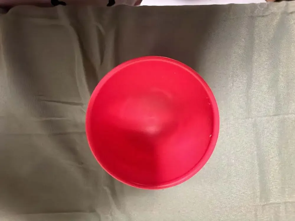 Cocinaware Red Plastic Salsa Bowl with Feet